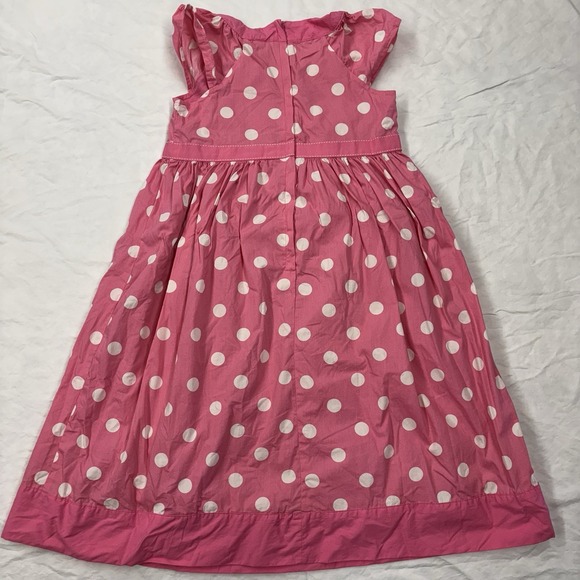 Vintage Gymboree Pink Polka Dot Dress Size 9 (girls 8-10) Cotton Lined 2011 - Picture 6 of 7